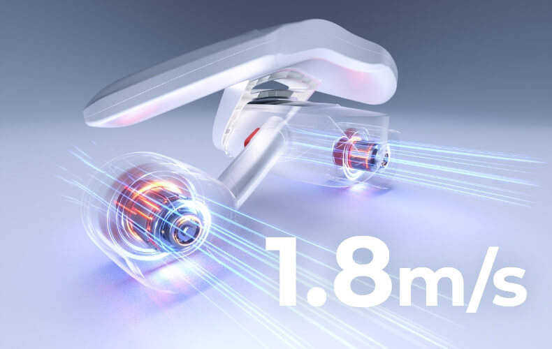 1.8 m/s top speed