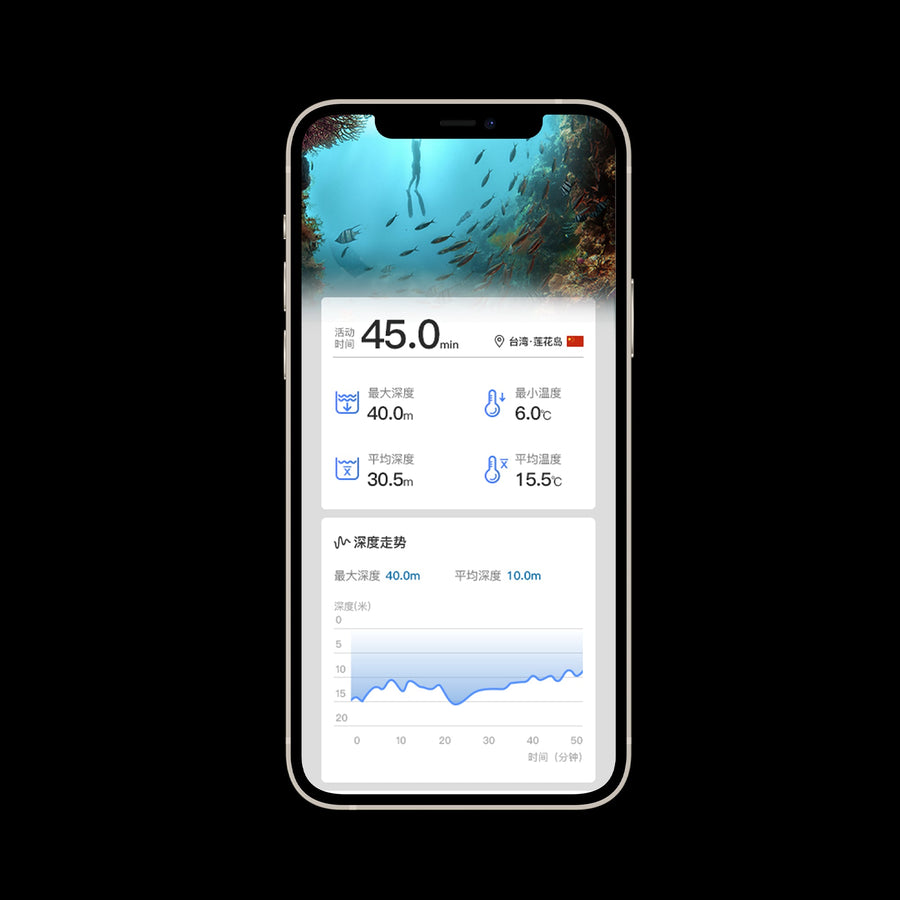 App-connected dive records