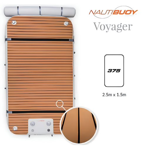 NautiBuoy Voyager 375 Teak 2.5m